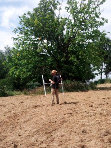 Jimmy with his 'ordinary' magnetometer 