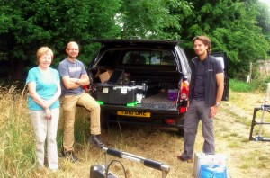 Barbara Winfield, Jimmy Adcock and Finn Pope-Carter 