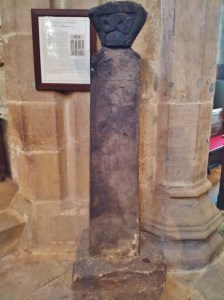 Guiseley's early Christian cross with Viking inspired engraving. Dated around the 800's AD